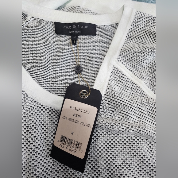 rag & bone open-knit short sleeve top - Picture 7 of 7